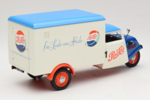 Tempo Dreirad Kastenwagen Pepsi Minichamps 1:18 150099024 Kov – obrázok 3 z 8