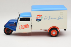 Tempo Dreirad Kastenwagen Pepsi Minichamps 1:18 150099024 Kov – obrázok 4 z 8