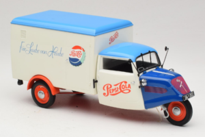 Tempo Dreirad Kastenwagen Pepsi Minichamps 1:18 150099024 Kov – obrázok 6 z 8