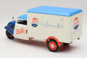 Tempo Dreirad Kastenwagen Pepsi Minichamps 1:18 150099024 Kov – obrázok 7 z 8