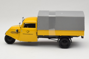 Tempo Hanseat Kastenwagen Deutsche Post Minichamps 1:18 TEMPO001 Kov – obrázok 3 z 6