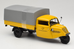 Tempo Hanseat Kastenwagen Deutsche Post Minichamps 1:18 TEMPO001 Kov – obrázok 4 z 6