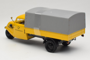 Tempo Hanseat Kastenwagen Deutsche Post Minichamps 1:18 TEMPO001 Kov – obrázok 5 z 6