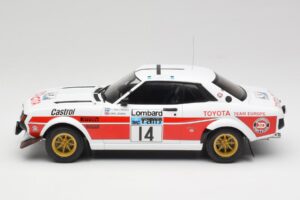 Toyota Celica 2000 GT RA21 #14 P-I. Walfridson RAC Rally 1977 IXO 1:18 18RMC189B Kov – obrázok 3 z 6