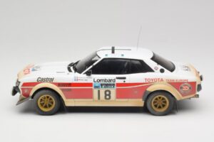 Toyota Celica 2000 GT RA21 #18 J-L. Therier RAC Rally 1977 IXO 1:18 18RMC189C Kov – obrázok 3 z 6