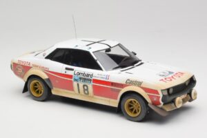 Toyota Celica 2000 GT RA21 #18 J-L. Therier RAC Rally 1977 IXO 1:18 18RMC189C Kov – obrázok 4 z 6