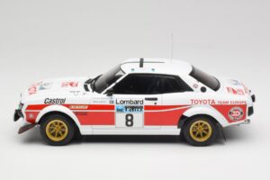 Toyota Celica 2000 GT RA21 #8 H. Mikkola / A. Hertz RAC Rally 1977 IXO 1:18 18RMC189A Kov – obrázok 3 z 6