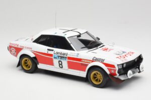 Toyota Celica 2000 GT RA21 #8 H. Mikkola / A. Hertz RAC Rally 1977 IXO 1:18 18RMC189A Kov – obrázok 4 z 6