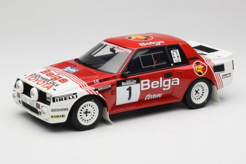 Toyota Celica Twin-Cam Turbo Team Belga #1 J. Kankkunen / F. Gallagher Haspengouw Rally 1995 Otto 1:18 OT1143 Živica