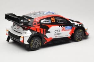 Toyota GR Yaris Rally1 #69 Toyota Gazoo Racing WRT K. Rovanpera / J. Halttunen Rally Finland 2024 IXO 1:18 18RMC218 Kov – obrázok 2 z 6