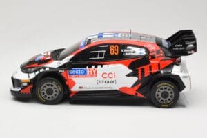 Toyota GR Yaris Rally1 #69 Toyota Gazoo Racing WRT K. Rovanpera / J. Halttunen Rally Finland 2024 IXO 1:18 18RMC218 Kov – obrázok 3 z 6