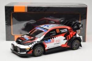Toyota GR Yaris Rally1 #69 Toyota Gazoo Racing WRT K. Rovanpera / J. Halttunen Rally Finland 2024 IXO 1:18 18RMC218 Kov – obrázok 6 z 6