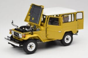 Toyota Land Cruiser FJ40 Horčicový Žltý Kyosho 1:18 08971Y Kov – obrázok 2 z 8