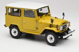 Toyota Land Cruiser FJ40 Horčicový Žltý Kyosho 1:18 08971Y Kov – obrázok 6 z 8