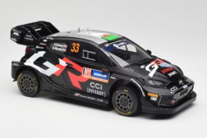 Toyota Yaris Rally1 WRC #33 E. Evans / S. Martin Rally Sweden 2024 IXO 1:18 18RMC200 Kov – obrázok 4 z 6