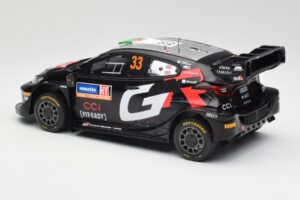 Toyota Yaris Rally1 WRC #33 E. Evans / S. Martin Rally Sweden 2024 IXO 1:18 18RMC200 Kov – obrázok 5 z 6