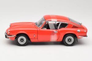 Triumph GT6 Mk3 Červený Sun Star 1:18 1056 Kov – obrázok 3 z 6