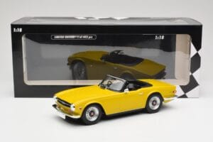 Triumph TR6 RHD Žltý Minichamps 1:18 155132034 Kov – obrázok 6 z 6