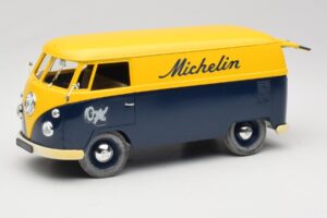 Volkswagen T1 Combi Michelin Čierny & Žltý Solido 1:18 9406 Kov – obrázok 2 z 8