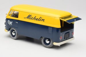Volkswagen T1 Combi Michelin Čierny & Žltý Solido 1:18 9406 Kov – obrázok 5 z 8