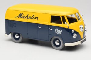 Volkswagen T1 Combi Michelin Čierny & Žltý Solido 1:18 9406 Kov – obrázok 6 z 8