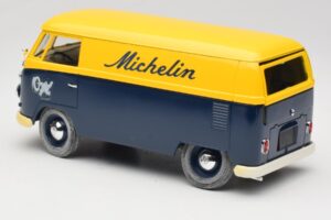 Volkswagen T1 Combi Michelin Čierny & Žltý Solido 1:18 9406 Kov – obrázok 7 z 8