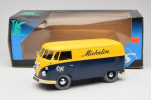 Volkswagen T1 Combi Michelin Čierny & Žltý Solido 1:18 9406 Kov – obrázok 8 z 8