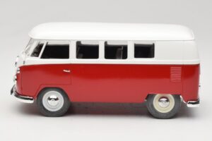 Volkswagen Combi T1 Červený & Biely Solido 1:18 8031 Kov – obrázok 4 z 8
