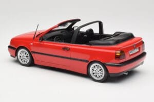 Volkswagen Golf Kabriolet Mk3 Červený Norev 1:18 188433 Kov – obrázok 5 z 6