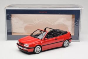Volkswagen Golf Kabriolet Mk3 Červený Norev 1:18 188433 Kov – obrázok 6 z 6