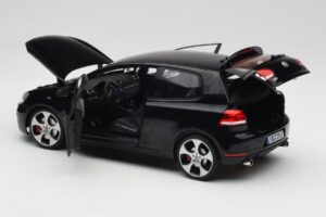 Volkswagen Golf GTI Mk6 Čierny Norev 1:18 188502 Kov – obrázok 5 z 8