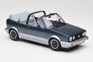 Volkswagen Golf Mk1 Kabriolet Bel Air Blue Metallic Norev 1:18 188404 Kov – obrázok 4 z 6