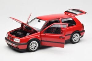 Volkswagen Golf Mk3 GTI Flash Red Norev 1:18 188418 Kov – obrázok 2 z 8