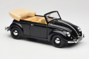 Volkswagen Chrobák Kabriolet Čierny Maisto 1:18 37800-M6 Kov – obrázok 6 z 8