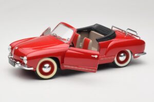Volkswagen Karmann Ghia Kabriolet Červený Solido 1:18 8058 Kov – obrázok 2 z 8