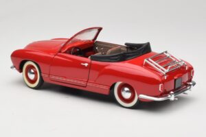 Volkswagen Karmann Ghia Kabriolet Červený Solido 1:18 8058 Kov – obrázok 5 z 8