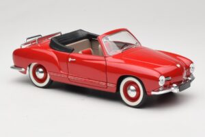 Volkswagen Karmann Ghia Kabriolet Červený Solido 1:18 8058 Kov – obrázok 6 z 8