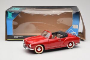 Volkswagen Karmann Ghia Kabriolet Červený Solido 1:18 8058 Kov – obrázok 8 z 8