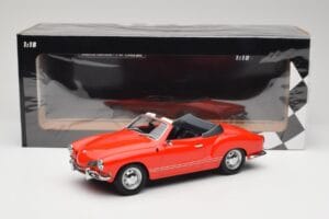 Volkswagen Karmann Ghia Kabriolet Červený Minichamps 1:18 155054030 Kov – obrázok 6 z 6