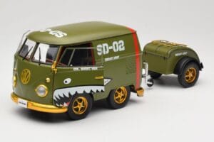 Volkswagen Kool Kombi Army Fighter Green Solido 1:18 S1810901 Kov – obrázok 2 z 8