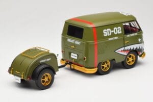 Volkswagen Kool Kombi Army Fighter Green Solido 1:18 S1810901 Kov – obrázok 3 z 8