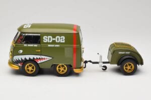 Volkswagen Kool Kombi Army Fighter Green Solido 1:18 S1810901 Kov – obrázok 4 z 8