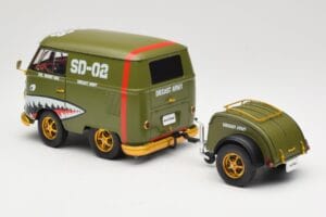 Volkswagen Kool Kombi Army Fighter Green Solido 1:18 S1810901 Kov – obrázok 7 z 8