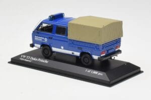 Volkswagen T3 Double Cab Flatbed THW Hannover Minichamps 1:43 400055290 Kov – obrázok 3 z 4