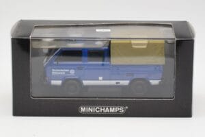 Volkswagen T3 Double Cab Flatbed THW Hannover Minichamps 1:43 400055290 Kov – obrázok 4 z 4