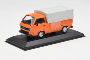 Volkswagen T3 Flatbed Oranžový Minichamps 1:43 400055200 Kov – obrázok 2 z 4