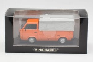 Volkswagen T3 Flatbed Oranžový Minichamps 1:43 400055200 Kov – obrázok 4 z 4