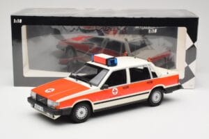 Volvo 740 GL DRK Aschaffenburg Minichamps 1:18 155171790 Kov – obrázok 6 z 6