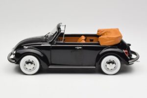 Volkswagen Beetle 1303 Kabriolet Čierny Norev 1:18 188533 Kov – obrázok 3 z 6