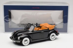 Volkswagen Beetle 1303 Kabriolet Čierny Norev 1:18 188533 Kov – obrázok 6 z 6